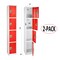 Adiroffice 12 in W, 12 in D, 72 in H, Steel ADI629-204-RED-2 - alternate 3